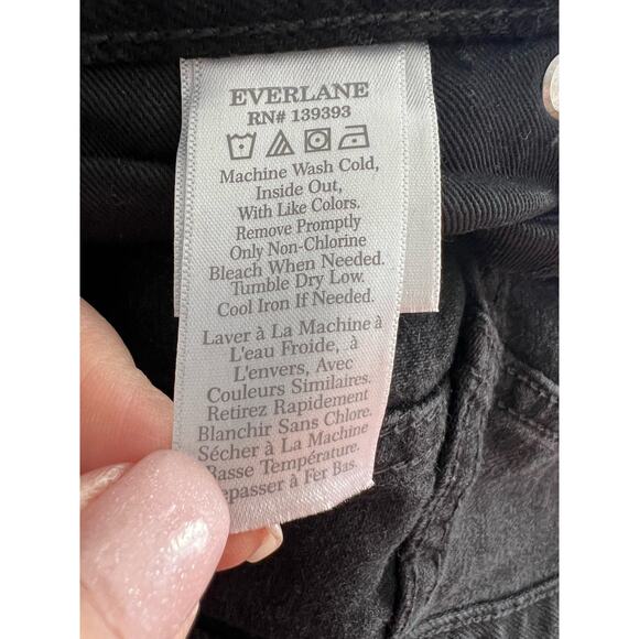 NWT Everlane Men's The Organic Cotton Slim Fit Denim Jeans Coal Black Size 32X32 - Picture 9 of 11